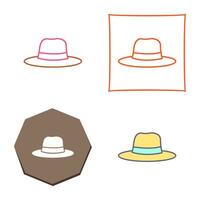 kvinnors hatt vektor ikon