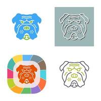 Bulldogge-Vektor-Symbol vektor