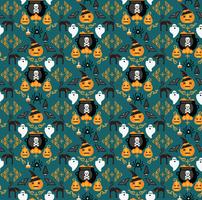 Halloween Hintergrund Nahtloses Muster vektor