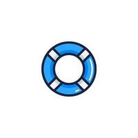 Rettungsring schwimmen Ring Symbol Vektor Illustration