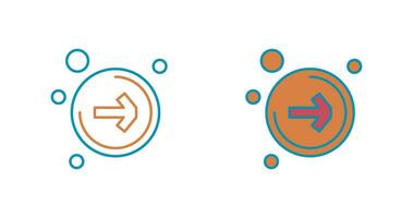 Vektorsymbol Pfeil nach rechts vektor