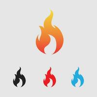 Feuer Logo und Symbol Element vektor