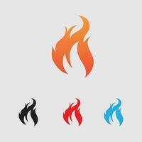 Feuer Logo und Symbol Element vektor