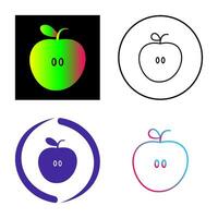 äpplen vektor ikon