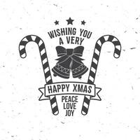 wünsche dir ein frohes weihnachtsfest. Typografie-Design. vektor