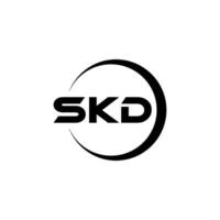 skd brev logotyp design, inspiration för en unik identitet. modern elegans och kreativ design. vattenmärke din Framgång med de slående detta logotyp. vektor