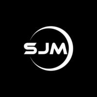 sjm Brief Logo Design, Inspiration zum ein einzigartig Identität. modern Eleganz und kreativ Design. Wasserzeichen Ihre Erfolg mit das auffällig diese Logo. vektor