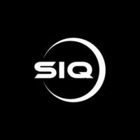 siq brev logotyp design, inspiration för en unik identitet. modern elegans och kreativ design. vattenmärke din Framgång med de slående detta logotyp. vektor