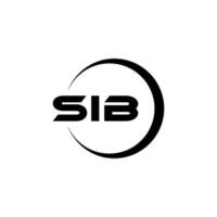 sib brev logotyp design, inspiration för en unik identitet. modern elegans och kreativ design. vattenmärke din Framgång med de slående detta logotyp. vektor