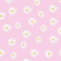 Rosa Hintergrund Gänseblümchen Blume Muster Textur Illustration Kunst Design Vektor