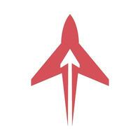 Papier Ebene, Flugzeug Logo Design vektor