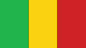 National Flagge von Mali. offiziell Farben, genau Proportionen, und eben Vektor Illustration eps10