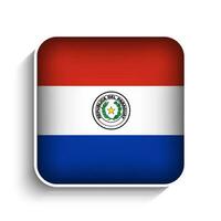 Vektor Platz Paraguay Flagge Symbol