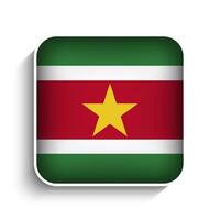 Vektor Platz suriname Flagge Symbol