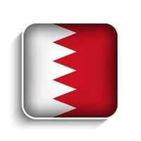 Vektor Platz Bahrain Flagge Symbol