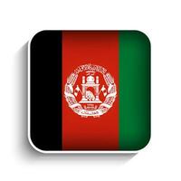 Vektor Platz Afghanistan Flagge Symbol
