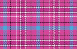 Plaid Textil- nahtlos Muster zum Hemden, Tischdecke, Fliese, Tartan auf Rosa Hintergrund. vektor