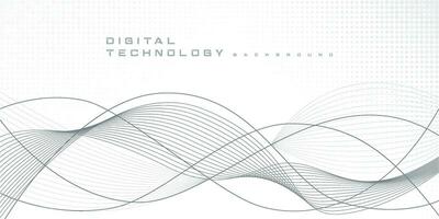 digital teknologi trogen internet nätverk hastighet förbindelse vit bakgrund, cyber nano information, abstrakt kommunikation, innovation framtida tech data, ai stor data linje punkt illustration vektor