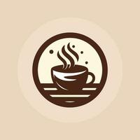 varm kaffe kopp ikon på vit bakgrund fri vektor