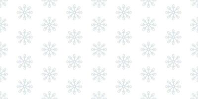 Schneeflocke Winter Weiß nahtlos Muster zum Stoff, Papier, Dekoration. eben Stil vektor