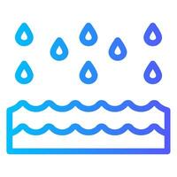 Wasser Tropfen Gradient Symbol vektor