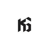 kg geometrisch und futuristisch Konzept hoch Qualität Logo Design vektor