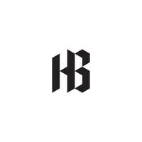 hb geometrisk och trogen begrepp hög kvalitet logotyp design vektor