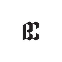 bc geometrisch und futuristisch Konzept hoch Qualität Logo Design vektor