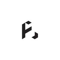 fl geometrisch und futuristisch Konzept hoch Qualität Logo Design vektor