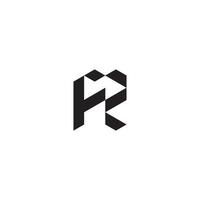 fz geometrisch und futuristisch Konzept hoch Qualität Logo Design vektor