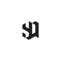 yq geometrisch und futuristisch Konzept hoch Qualität Logo Design vektor
