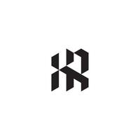 xr geometrisch und futuristisch Konzept hoch Qualität Logo Design vektor