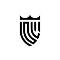 ol krona skydda första lyx och kunglig logotyp begrepp vektor