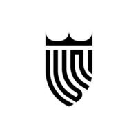 vn Krone Schild Initiale Luxus und königlich Logo Konzept vektor