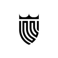 oo Krone Schild Initiale Luxus und königlich Logo Konzept vektor