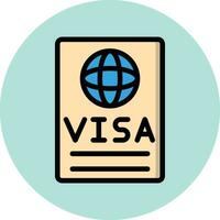 Visa Vektor Symbol Design Illustration