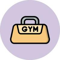 Fitnessstudio Tasche Vektor Symbol Design Illustration