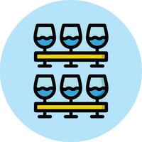 Wein Brille Vektor Symbol Design Illustration