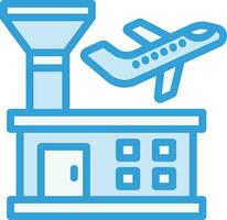 Flughafen-Vektor-Icon-Design-Illustration vektor