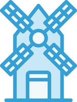 Windmühle Vektor Symbol Design Illustration