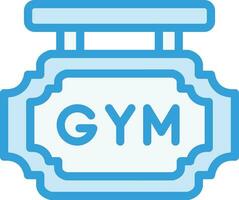 Gym styrelse vektor ikon design illustration