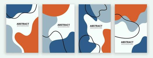 vektor abstrakt bakgrund design. modern abstrakt omslag uppsättning, minimal bakgrund för omslag, flygblad, broschyr och affisch. modern abstrakt berättelse och social media posta design.