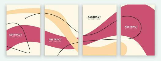 vektor abstrakt bakgrund design. modern abstrakt omslag uppsättning, minimal bakgrund för omslag, flygblad, broschyr och affisch. modern abstrakt berättelse och social media posta design.