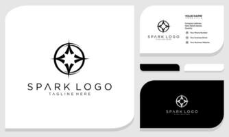 gnista logotyp grafisk vektor ikon. logotyp design och företag kort