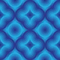 blå mönster med en vågig design, sömlös mönster bakgrund, asiatisk geometrisk textur, cirkel form, blandning djup blå Färg, vektor illustration