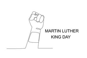 Martin Luther König Tag Gedenkfeier vektor