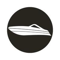 Schnellboot Symbol Vektor