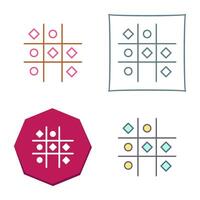 Tic Tac Toe-Vektorsymbol vektor