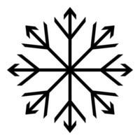 Weihnachten Schnee Symbol, Vektor isoliert auf Weiß Hintergrund. Ornament Design zum Poster, Gruß Karten, Broschüren, Banner, Sozial Medien.