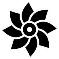 Lotus-Glyphe-Symbol vektor